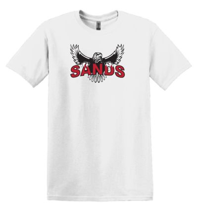 64000 SoftStyle Tee - Sands w/Eagle logo #2